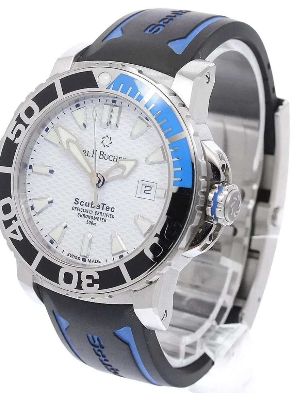 CARL F.BUCHERER Patrabi Scuba Tech 00.10632.23.23.01 Automatic Mens Watch_972744